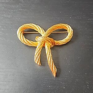 Gold toned Christian Dior Brooch